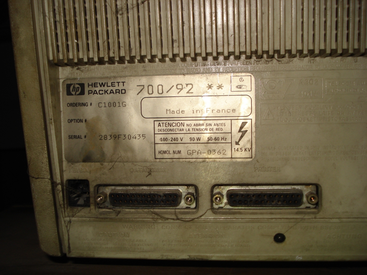 Τερματικό Hewlett-Packard HP 700/92