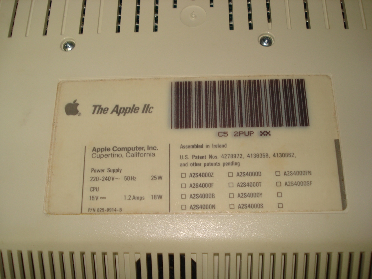 Ηλεκτρονικός Υπολογιστής Η/Υ Apple IIc