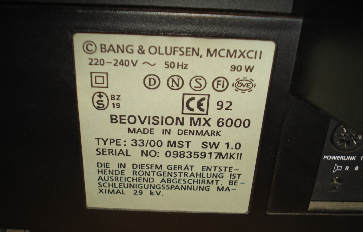 Τηλεόραση Beovision MX6000