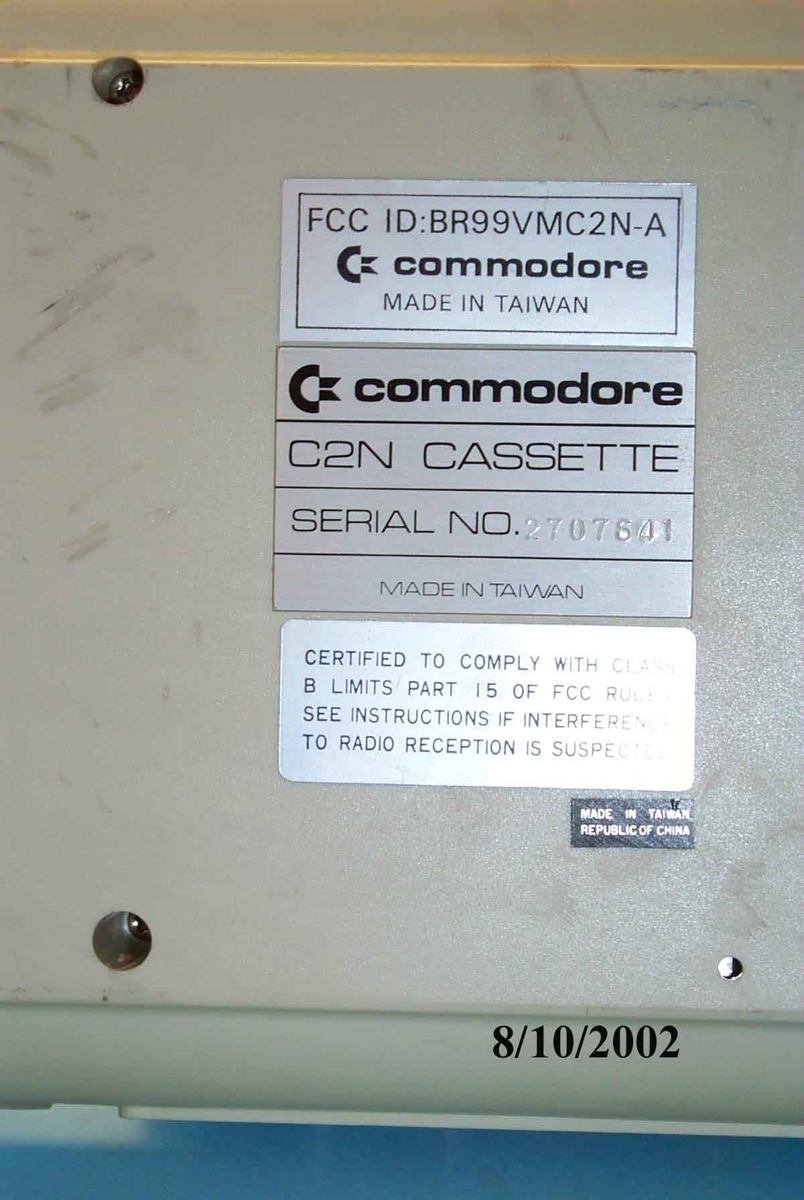 Κασετόφωνο Commodore C2N Datasette