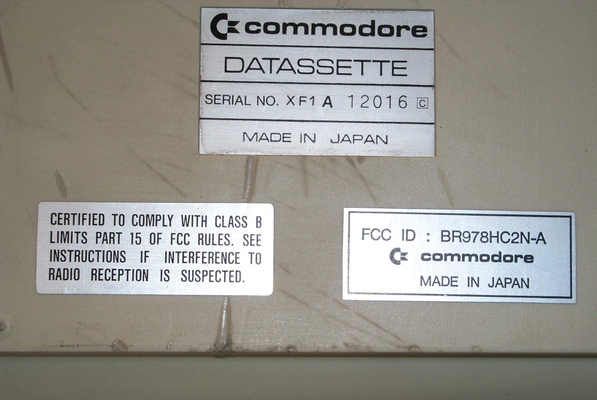 Κασετόφωνο Commodore Datassette