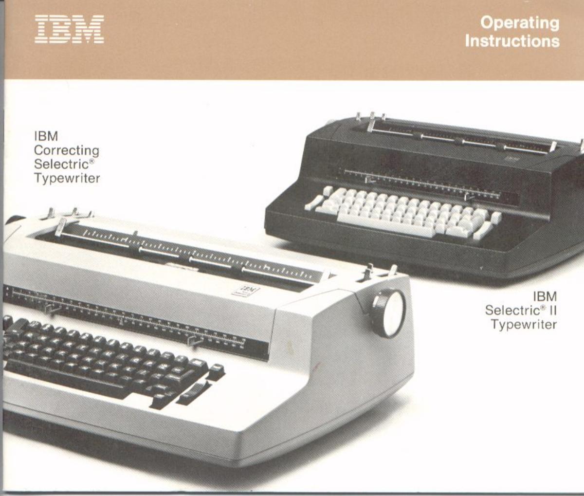 Ηλεκτρική Γραφομηχανή IBM Selectric II