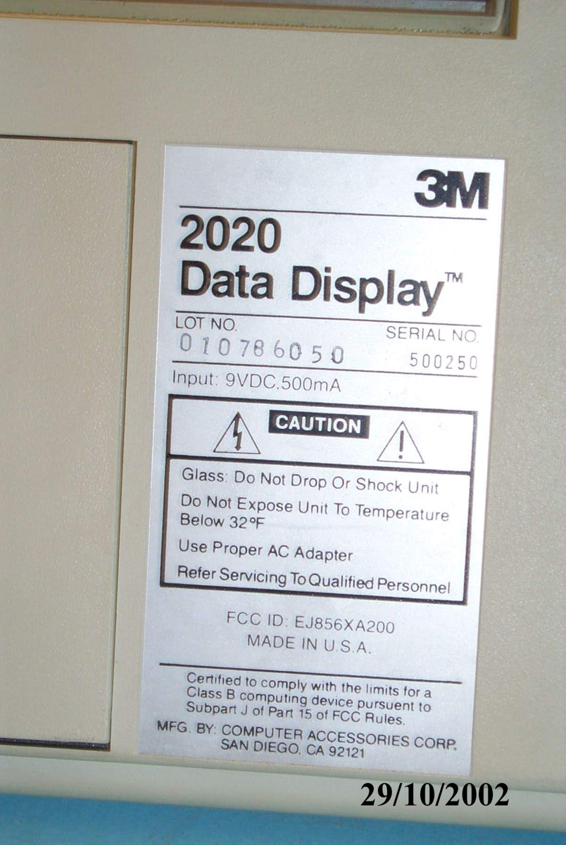 Οθόνη Data Display 3m