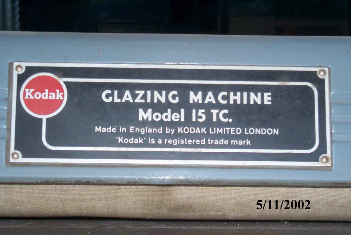 Φούρνος Στεγνώματος Φωτογραφιών Kodak Glazing Machine 15 TC